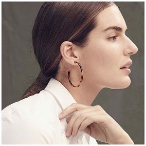 J. Crew Classic Tortoiseshell Hoops